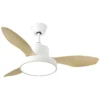 HAYATE MINI, Ventilador de techo color blanco, aspas color haya