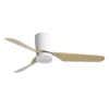 KOCHI, Ventilador de techo blanco, aspas color haya