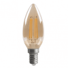 Bombilla LED Filamento Vela, ámbar, 4W (2700K)