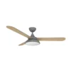 UMI, Ventilador de techo gris, aspas color haya