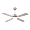 HUPE, Ventilador de techo color níquel, aspas color plata
