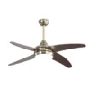 KLOD, Ventilador de techo cuero, aspas color cerezo