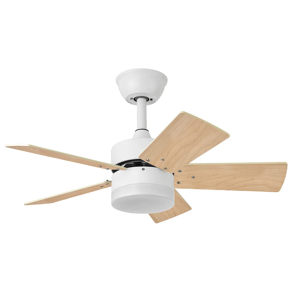 175891501, Ventilador de techo Marta, blanco. Aspas reversibles blanco/haya