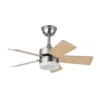 175891533, Ventilador de techo Marta, níquel. Aspas reversibles haya/plata