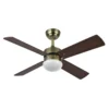 SOFIA, Ventilador de techo cuero, aspas color cerezo