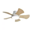 GREGARIO, Ventilador de techo blanco/haya