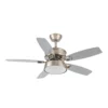 BRAW, Ventilador de techo color níquel, aspas color plata