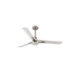 CORO, Ventilador de techo color níquel, aspas reversibles blanco/haya