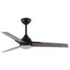 ARGESTES, Ventilador de techo negro, aspas color gris