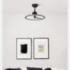 CHOM, Ventilador de techo color negro