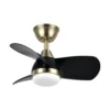 PIRDO, Ventilador de techo color cuero/negro