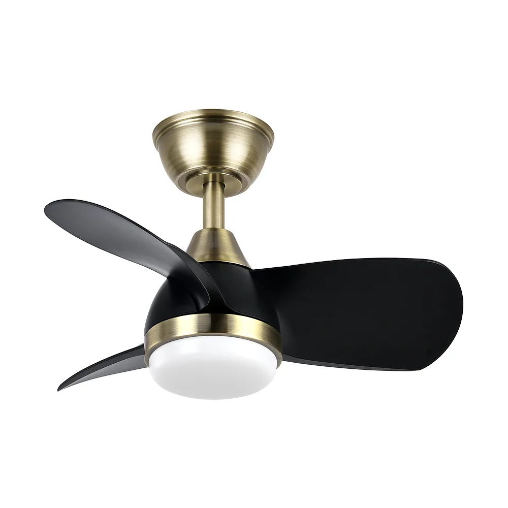 PIRDO, Ventilador de techo color cuero/negro