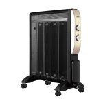 Radiador de mica 2000W, color Negro, modelo Abrigo