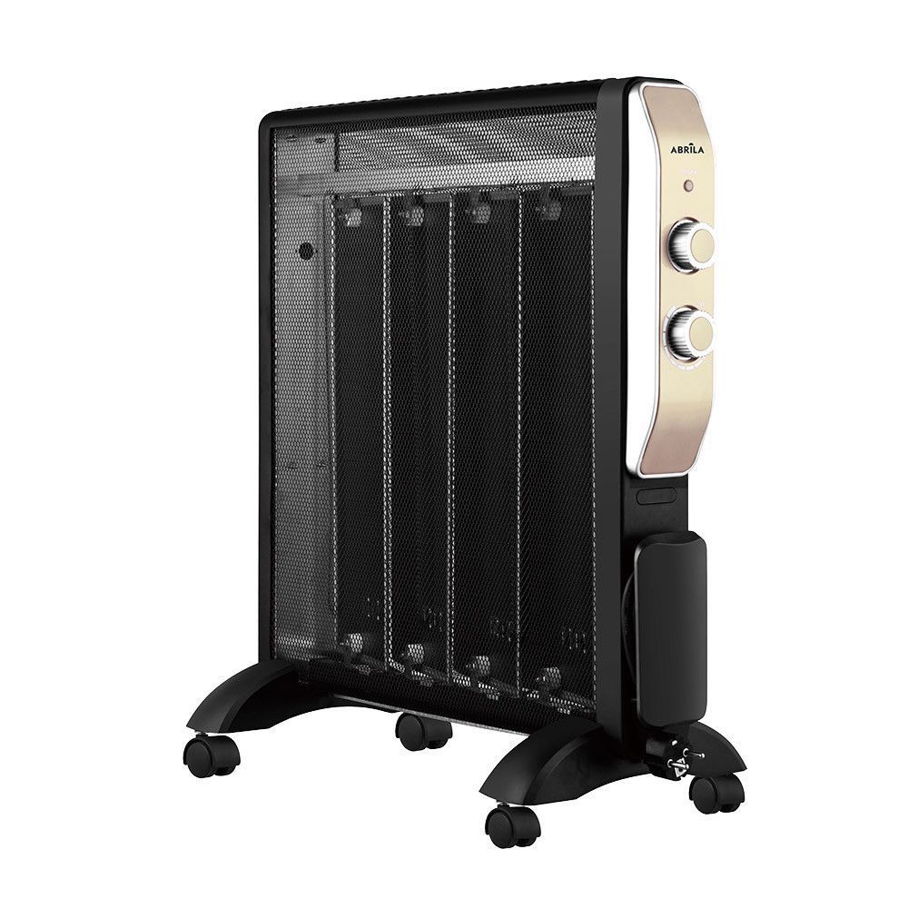 Radiador de mica 2000W, color Negro, modelo Abrigo