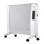 Radiador de mica 2000W, 1 elemento, con temporizador y mando a distancia, color Blanco, modelo Abrigo