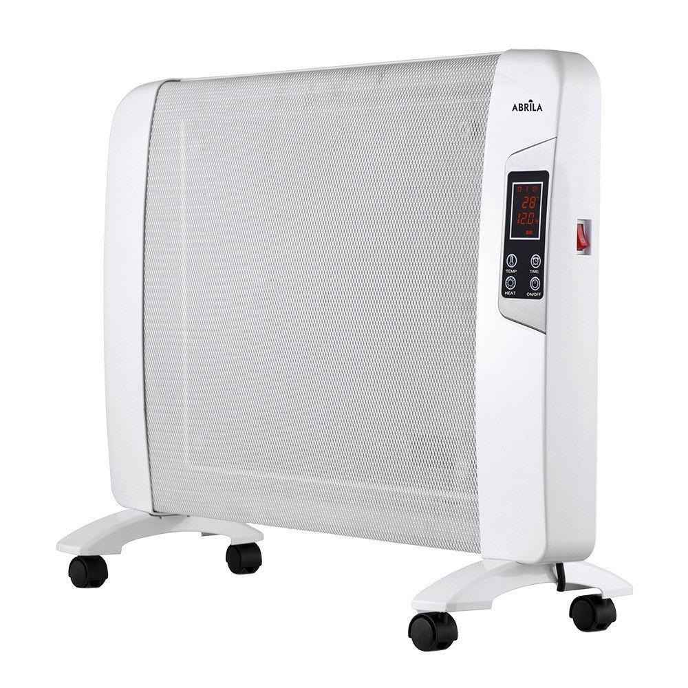Radiador de mica 2000W, 1 elemento, con temporizador y mando a distancia, color Blanco, modelo Abrigo