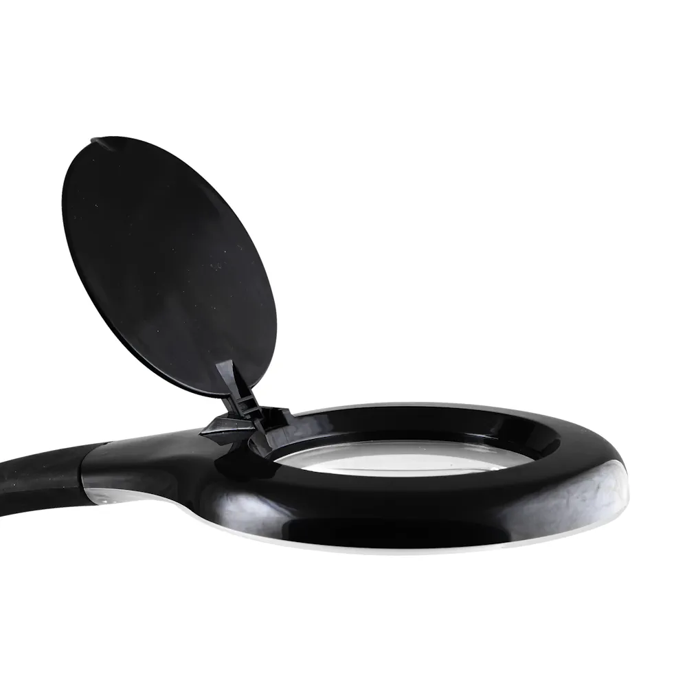 PLATH, Flexo Led con lupa, color negro