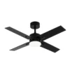 TALCO, Ventilador techo negro, aspas reversibles negro/gris