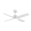 TALCO, Ventilador techo blanco, aspas reversibles blanco/haya