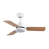 PORTICO, Ventilador de techo blanco, aspas reversibles blanco/haya
