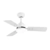 PORTICO, Ventilador de techo blanco, aspas reversibles blanco/haya