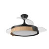 207191388, Ventilador techo Provenza, negro/haya