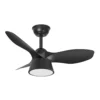 CÚBICO, Ventilador techo negro