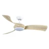 CERDEÑA, Ventilador de techo blanco, aspas color haya