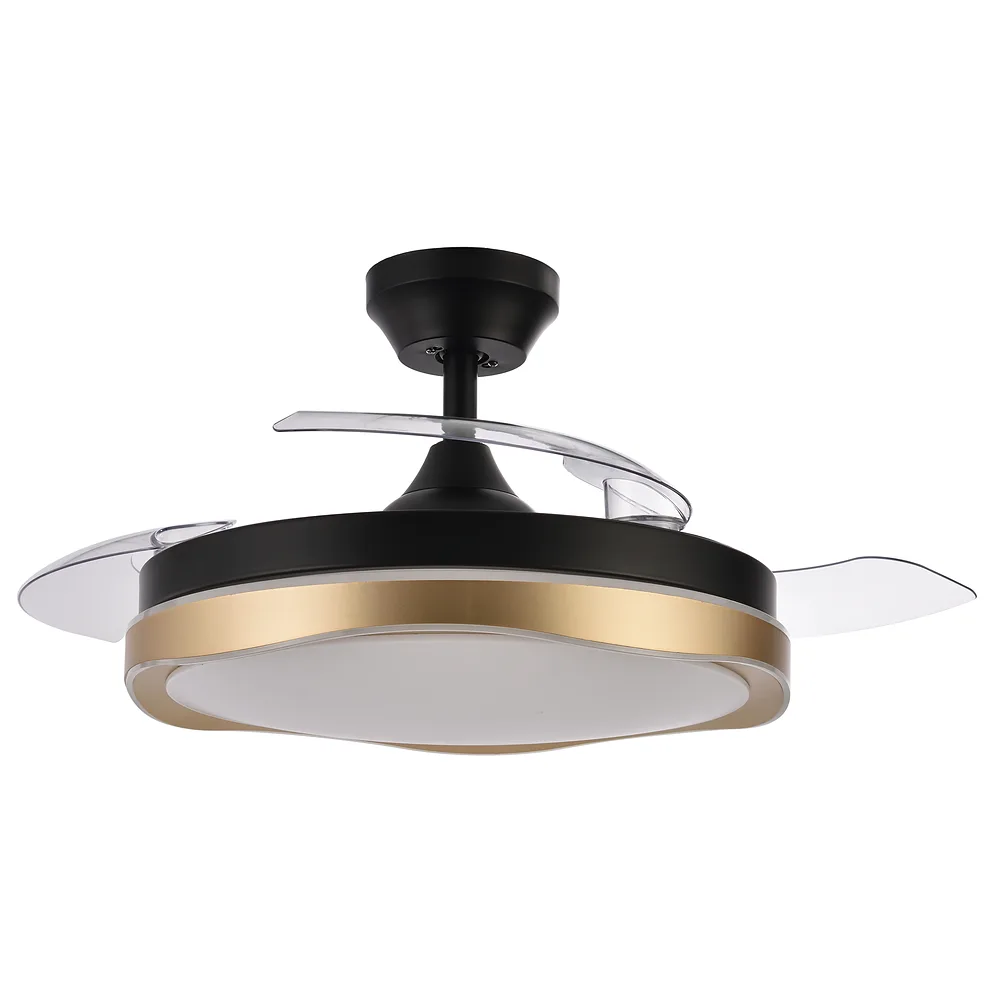 208791316, Ventilador techo Blondi, negro/oro