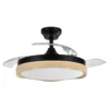 208791385, Ventilador techo Blondi, negro/madera