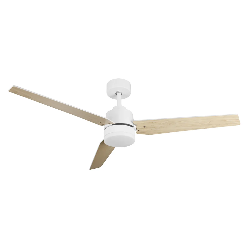 CAPTUS, Ventilador de techo blanco, aspas color haya