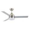 LEGIO, Ventilador de techo níquel, aspas color plata