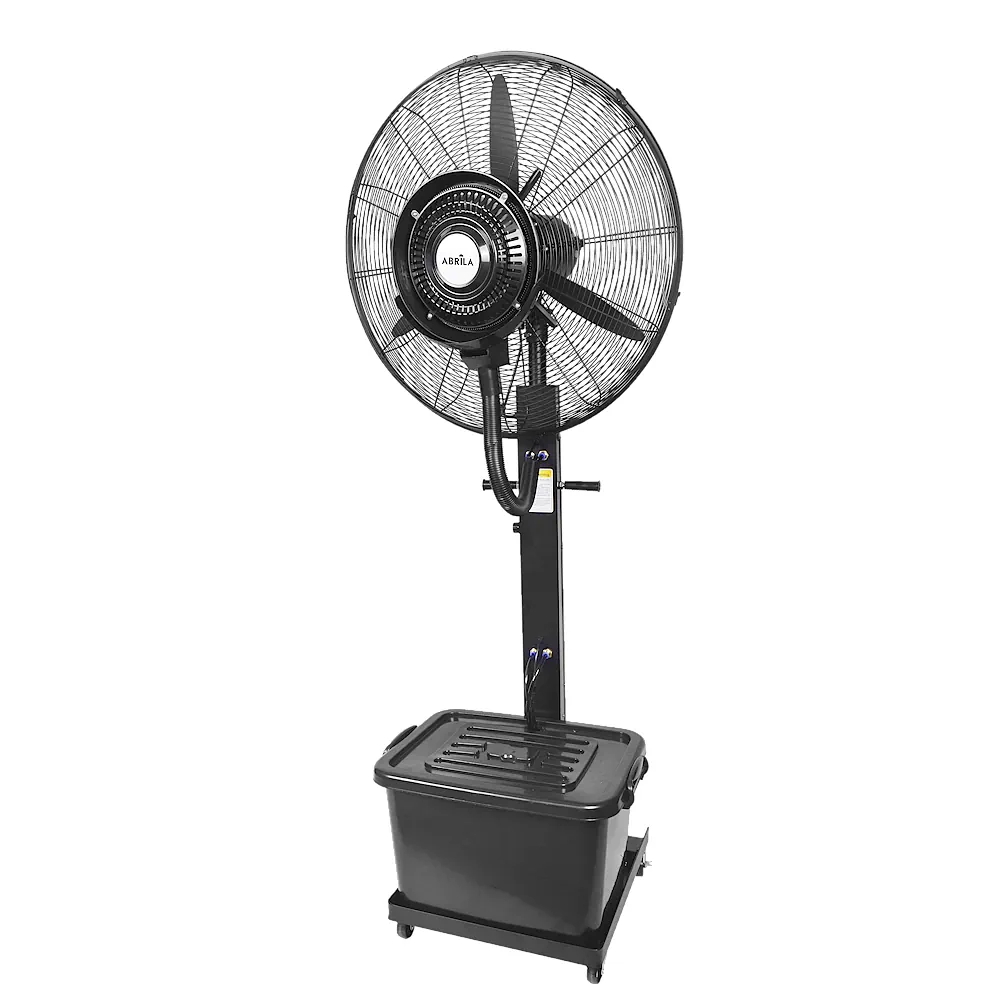 DILUVIO, Ventilador de pie con pulverizador de agua