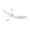 MANDALA, Ventilador de techo color blanco