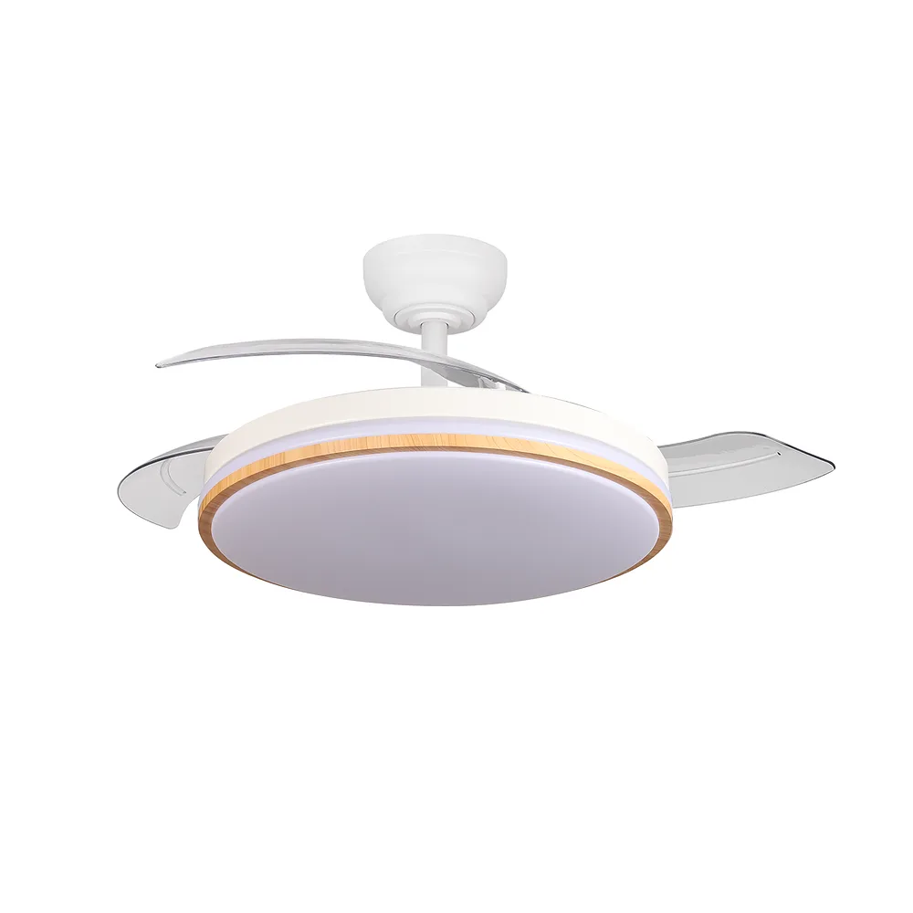 258891368, Ventilador de techo Relámpago, blanco/haya