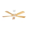 LETUR, Ventilador de techo blanco, aspas color haya