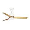 MONTIEL, Ventilador de techo blanco, aspas color haya