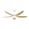 ELDA, Ventilador de techo color blanco, aspas color haya