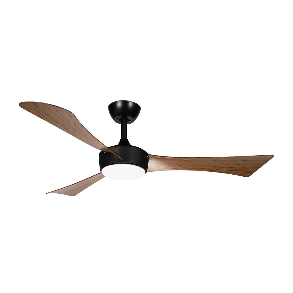 TORMOS, Ventilador de techo color negro, aspas color roble
