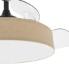 264290109, Ventilador de techo BOGE BEIGE, negro