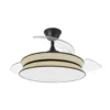264390609, Ventilador de techo DECOR NATURAL, negro