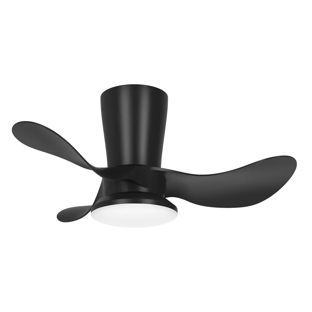 TRIOLLO, Ventilador de techo color negro