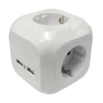 36.229, Base múltiple "cubo" 4 enchufes + 2 puertos usb