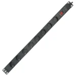 36.244, Regleta PDU aluminio 8 enchufes con separador para montaje en rack 19"