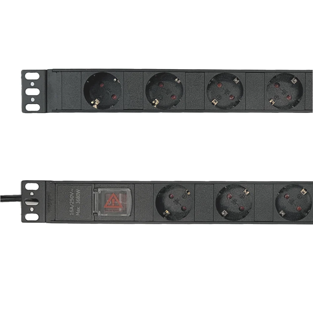 36.24x, Regleta PDU aluminio para montaje en rack 19", detalle