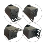Regleta PDU aluminio para montaje en rack 19", detalle sujección
