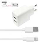 38.506/1, Cargador USB x 2, con cable lightning