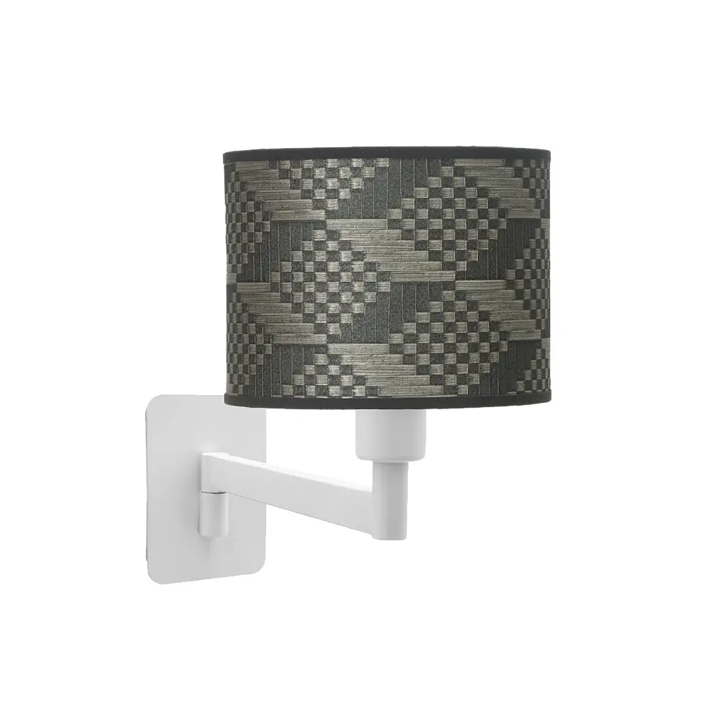 MODA 11, Aplique pared blanco, tetris gris