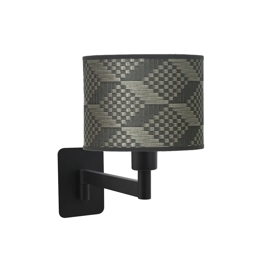 MODA 11, Aplique pared negro, tetris gris