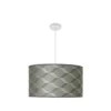 MODA 11, Lámpara techo, colgante blanco, tetris gris, 50 cm